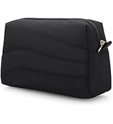 E-Tree Quilted Makeup Bag, Puffer Zipper Cosmetic Bag, Travel Size Makeu up Case Organizer, Cute ...