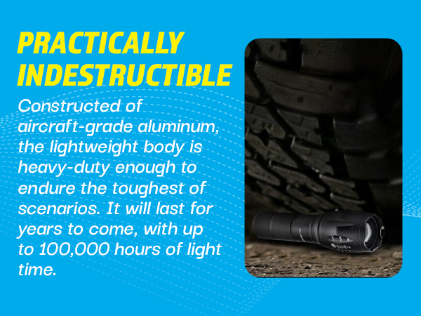 Flashlight pack rechargeable flashlight tactical flashlight bright flashlight 