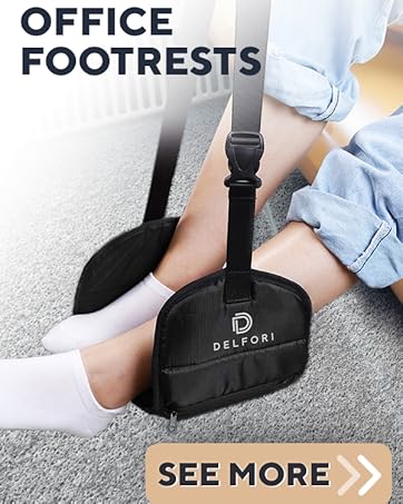 airplane footrest, airplane foot rest, foot rest, foot rest for under desk at work