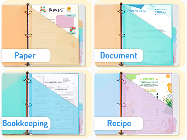 dividers for 3 ring binder