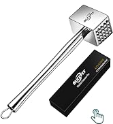 Meat Tenderizer Stainless Steel, Heavy Duty Meat Hammer, Kitchen Meat Mallet, Meat Pounder