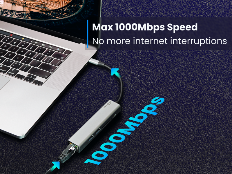 usbc hub ethernet adapter with power a+32 800