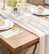 WDF 350PCS White and Gold Plastic Plates - Gold Plates Disposable 50Guest Plastic Dinnerware Idea...