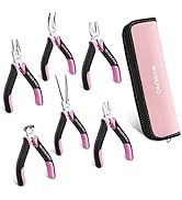 WORKPRO 6-Piece Mini Pliers Set, Needle Nose, Long Nose, Bent Nose, Diagonal, End Cutting and Lin...