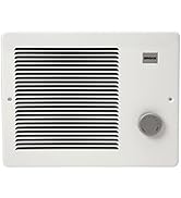 Broan-NuTone 170 Wall Heater, Painted Grille, 500/1000 Watt 120 VAC, 500/1000W, White Enamel Steel