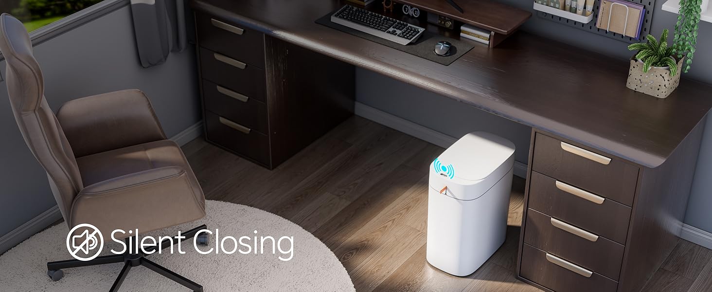 Silent lid opening in office