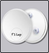 MIRRORVANA 12X Zoom Extra Large 9-Inch Magnifying Mirror - Stick On Suction Cup Mirror