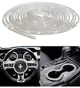 AOCISKA 16.4Ft Bling Car Trim Self Adhesive,Car Dashboard Decorations,DIY Rhinestone Car Interior...