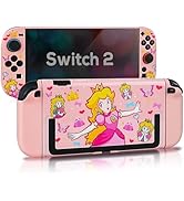 TIKOdirect Protective Case for Switch 2, Hard PC Slim Dockable Cover Case with Pretty Cute Patter...