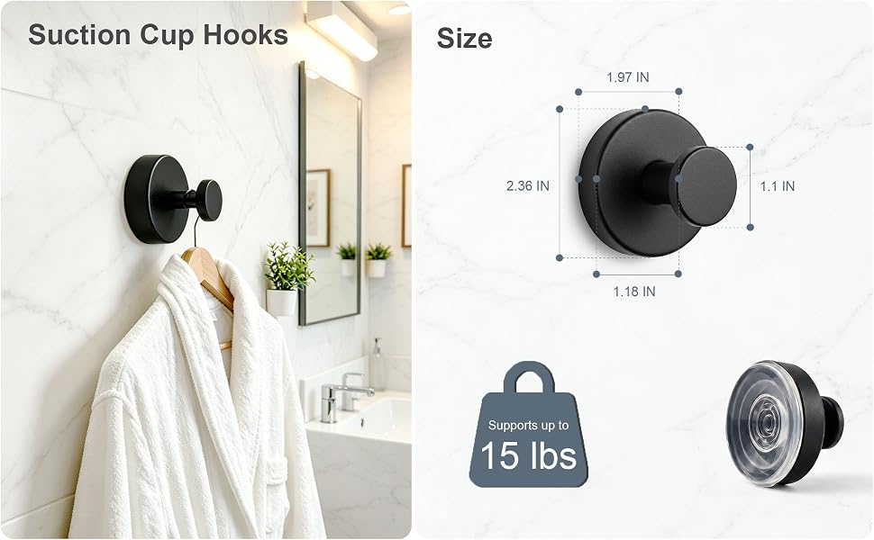 bathroom hooks for wall