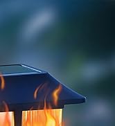 Solar Flame Post Lights