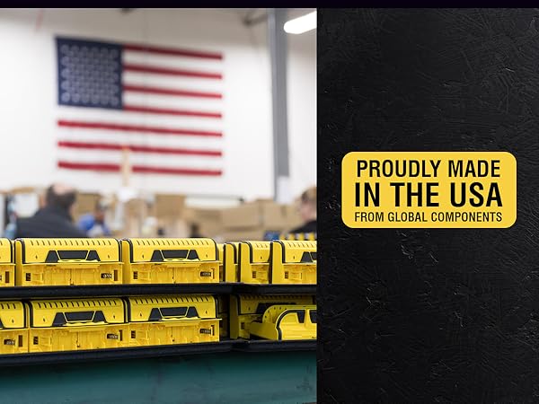 Proudly made in the USA from global components