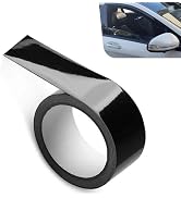 Foelony Glossy Black Car Trim Tape, 1.97" x 32.8 ft Scratch-Resistant Auto Detailing Tape, Waterp...