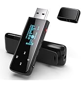USB MP3 Player with Clip, PECSU 32GB Portable Mini Music Player with FM Radio, E-Book, for Kids S...
