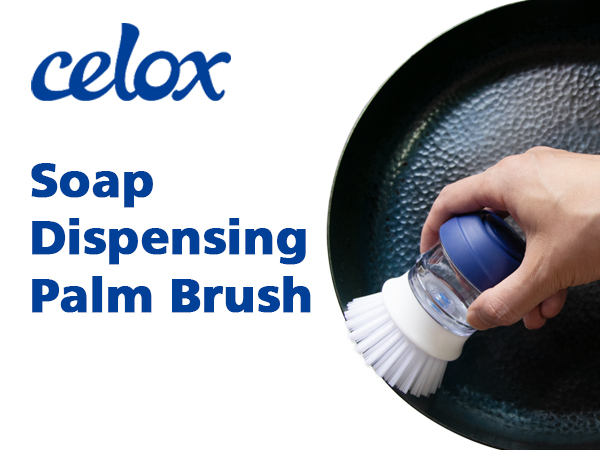 Dish Scrubber with Soap Dispenser
