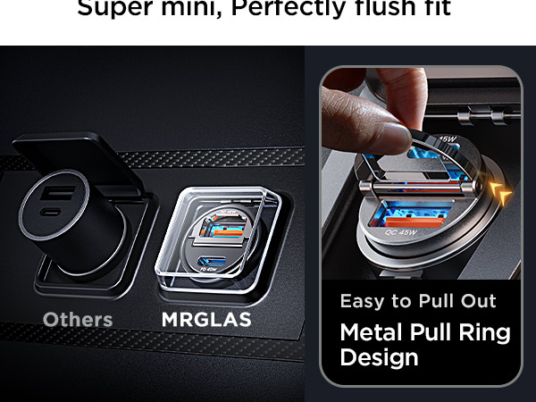 usb c car charger fast charging