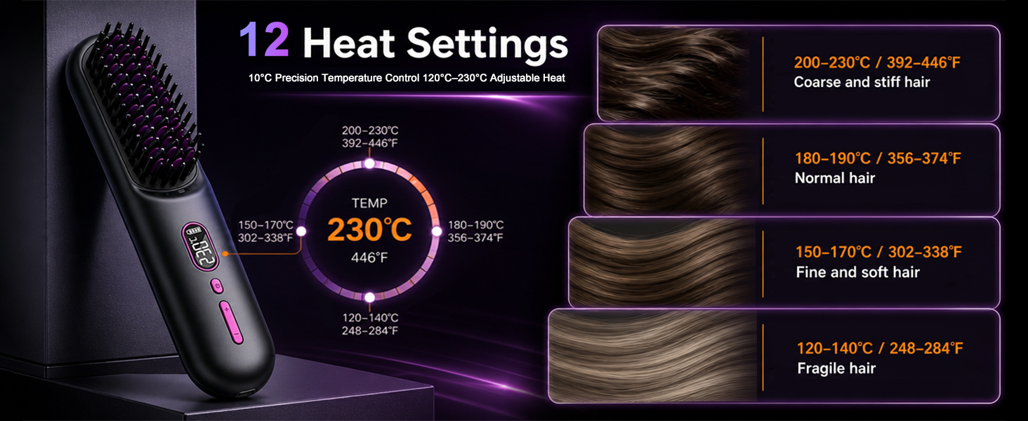 wireless hair straightener
