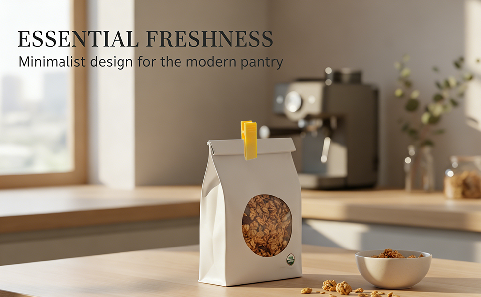 3D Printed Bag Clips for Food Storage