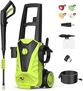 NEWBULIG Pressure Washer, Washer with 5 Quick Connect Nozzles, Pressure Cleaning Machine with Foa...