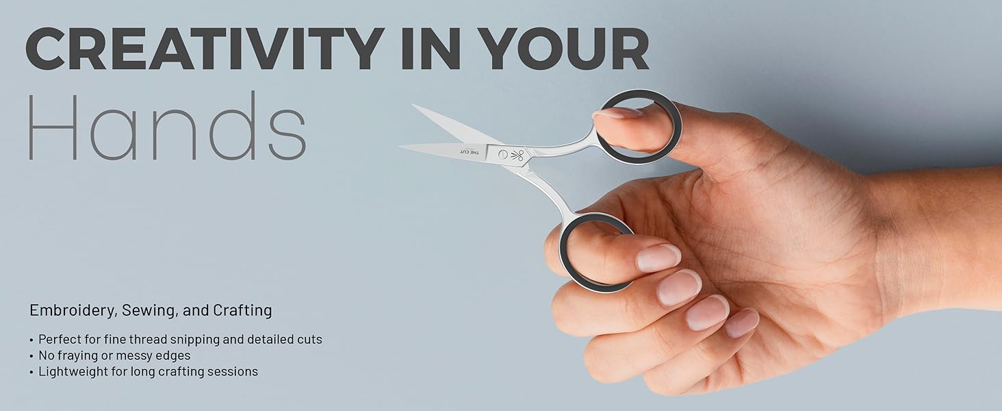 Eyebrow &amp; Mustache Scissors for Men &amp; Women – Precision Grooming Tool, Stainless Steel
