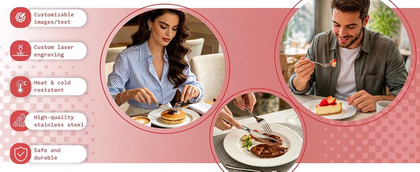 Premium Customizable Flatware for Every Meal