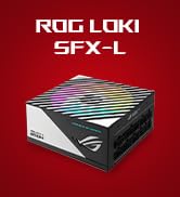 ASUS ROG Loki SFX-L 850W Platinum White Edition (Fully Modular Power Supply, 80+ Platinum, 120mm ...