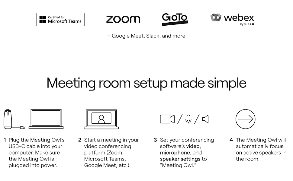 Meeting room setup made simple - Meeting Owl 3