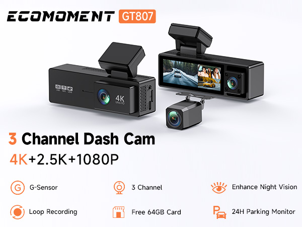 3 Channel Dash Cam