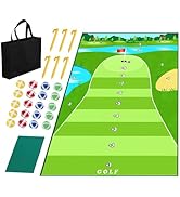 Dollox Golf Chipping Game Set with Hitting Mat – Indoor &amp; Outdoor Practice Kit for Adults &amp; Kids,...
