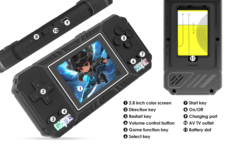 mini handheld game console video game handheld handheld game console with built in games