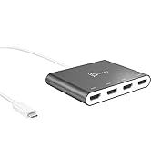 j5create USB-C to 4 Port HDMI Adapter Hub- Multi Monitor Splitter - Support 4 1080p 60Hz Displays...