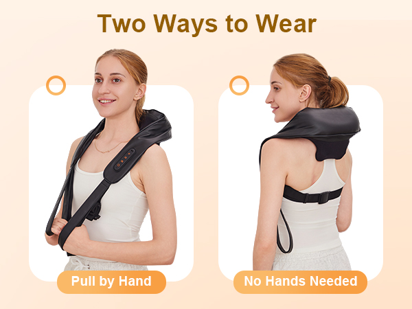 neck and back massager with heat