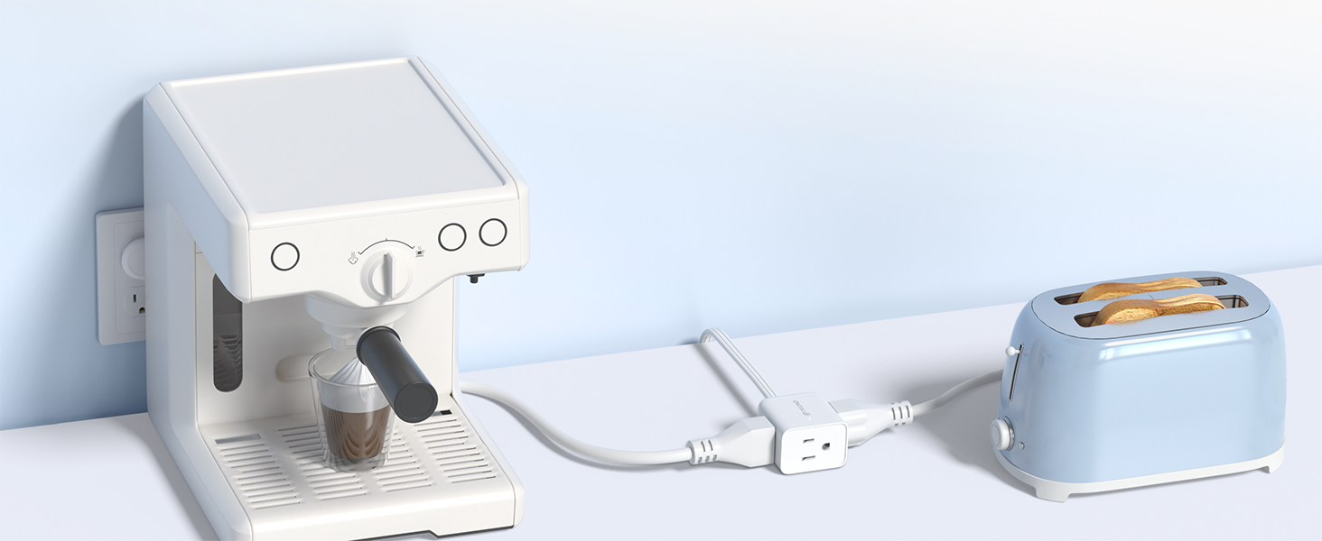 right angled indoor extension cord