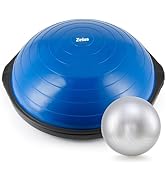 ZELUS 25in. Balance Ball | 660lb Inflatable Half Exercise Ball Wobble Board Balance Trainer w Non...