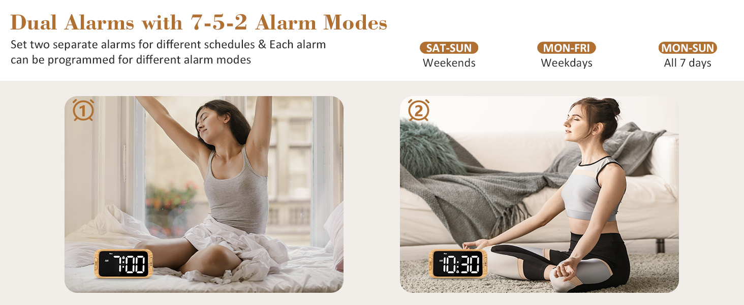 alarm clocks for bedrooms