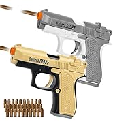 2 Pack Toy Guns for Nerf Pistol Gun - Mini Realistic Pistol Toy Blaster Gun for Boy Ages 6 7 8 9 ...