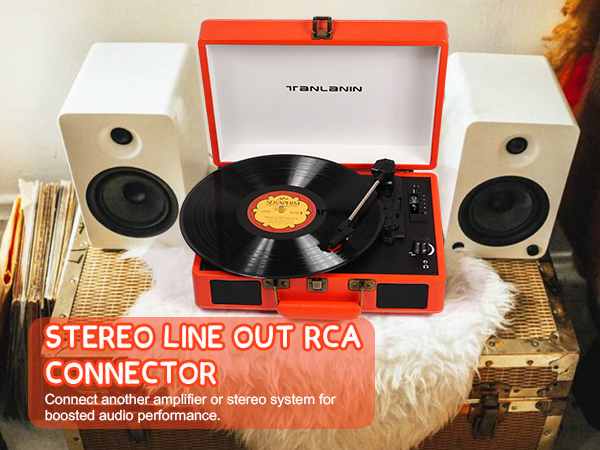 record player with speaker