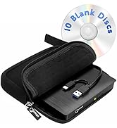 External DVD Drive USB 3.0 Type C Portable CD/DVD +/-RW Disk Drive DVD Player for Laptop CD/DVD R...