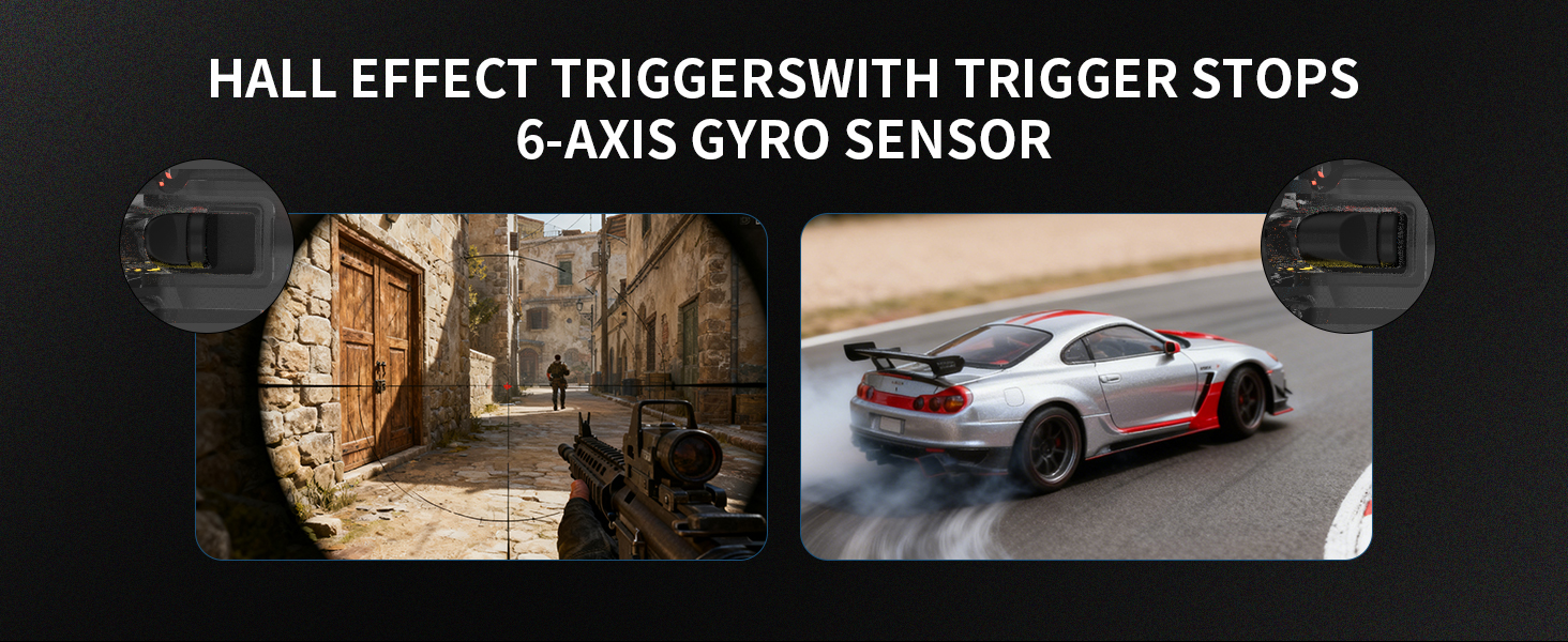 HALL EFFECT TRIGGERSWITH TRIGGER STOPS