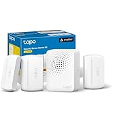 Tapo Door Sensor Starter KIT, Matter Compatible, 3X Smart Door Window Contact Sensor and 1x Smart...