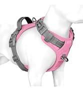 PHOEPET No Pull Dog Harness, Unique Colors Reflective Adjustable Dog Vest, with Soft Training Han...