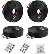 Anlapus 4 Pack 100ft/30m All-in-One Video Power Cable, BNC Extension Surveillance Camera Cables f...