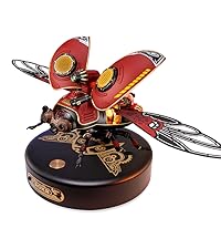 ROKR 3D Puzzles for Adults Electric Insect Metal Model Building Kit Desk Toys Hobby Kit for Adults G...