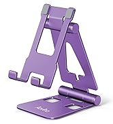 Aoviho Cell Phone Stand Holder - Adjustable Desk Phone Holder - Universal Foldable Moblie Phone D...
