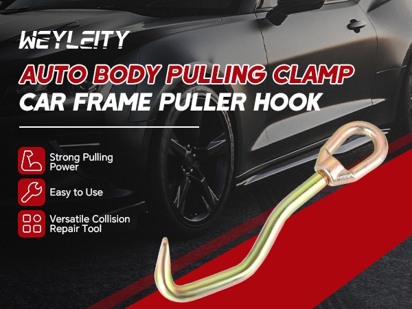 Auto Body Pulling Clamp Car Frame Puller Hook