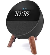 Real Wood Stand for Echo Spot (2024 Released) Smart Alarm Clock, Tripod Mount Accessories Protect...