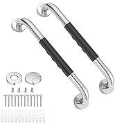 Grab Bars for Bathroom, Aolloa Shower Grab Bar 12inch SUS304 Stainless Steel Anti Slip Bathroom H...