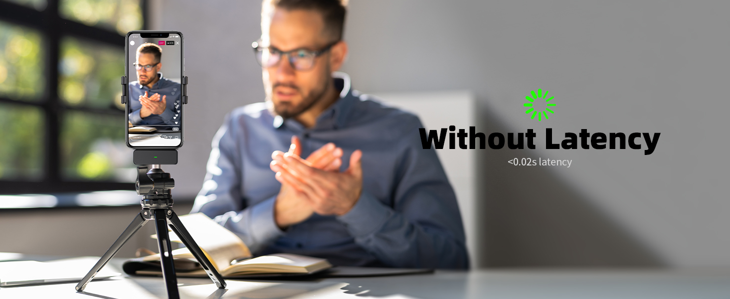 Wireless Microphone Mostly without Latency