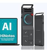 HiDock P1 AI Voice Recorder: Smart Voice Recorder Work with Wireless Earbuds Portable Digital Rec...