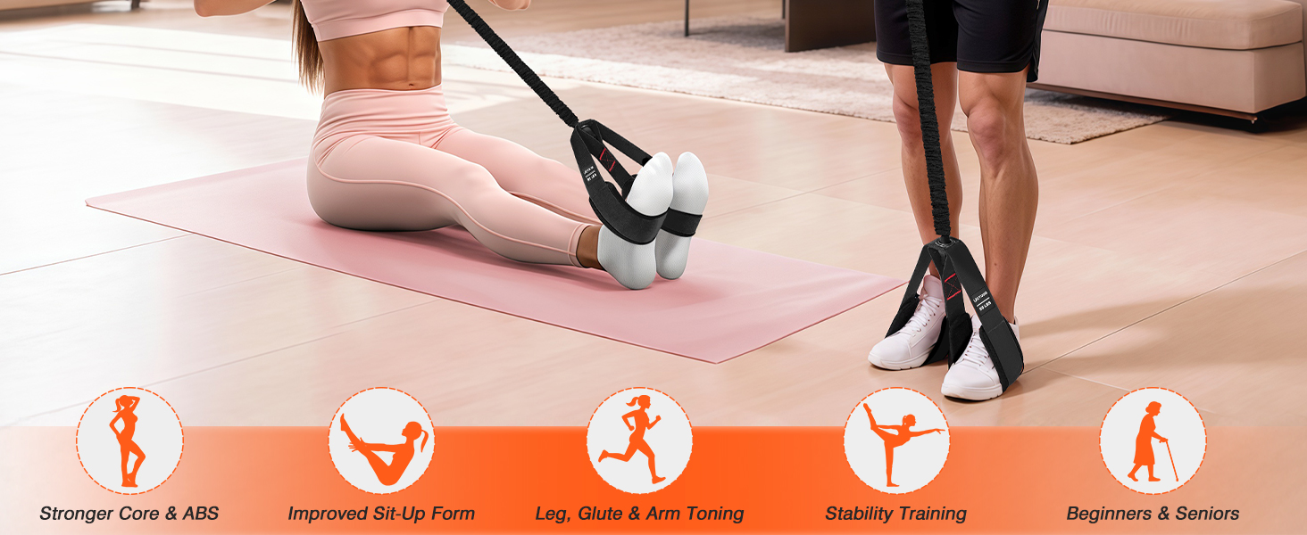 pedal resistance band with handle
